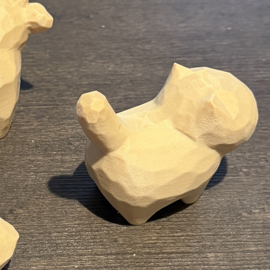 DIY Cat Painting Kit | Wood PLA Cat Figurine Craft Kit | Paint Your Own Cat
