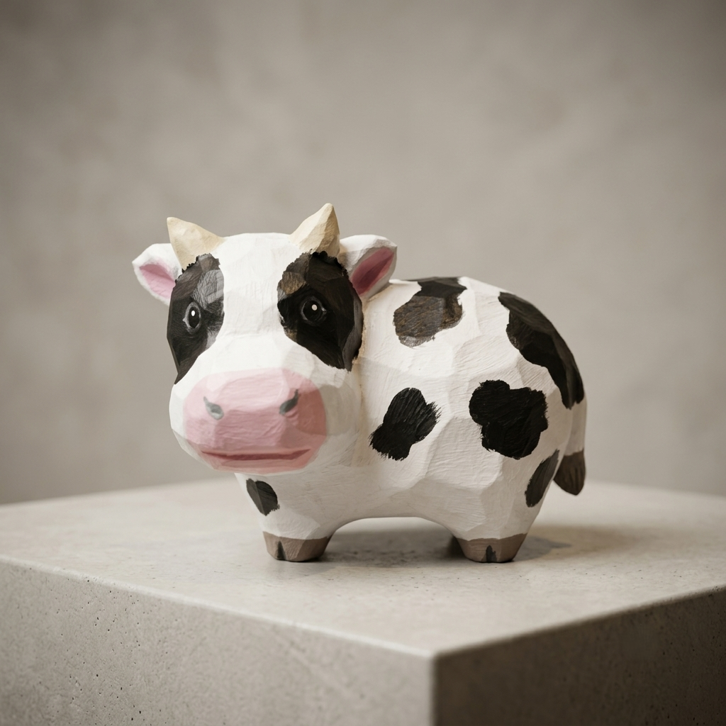 Cute Cow Lover Gift Idea | Paint Your Own Farmhouse Cow Figurine Decor