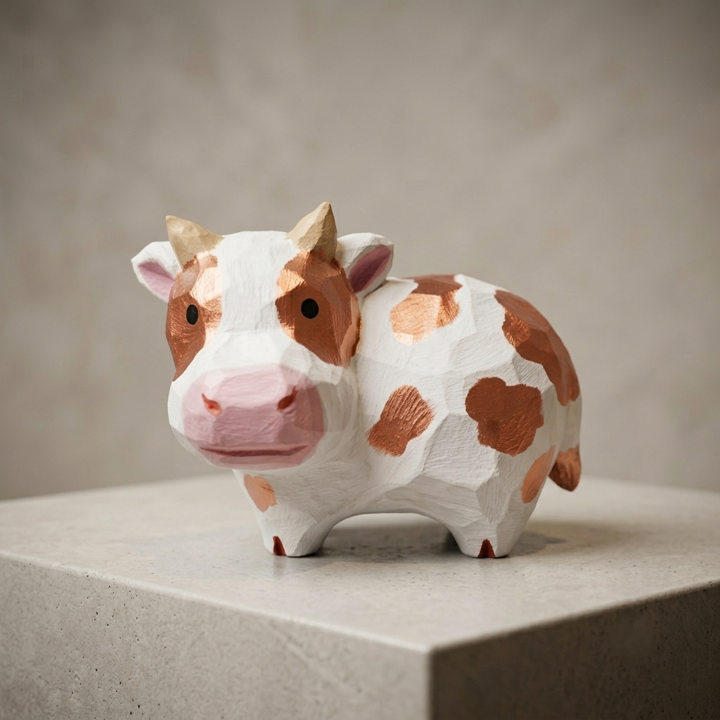 Cute Cow Lover Gift Idea | Paint Your Own Farmhouse Cow Figurine Decor