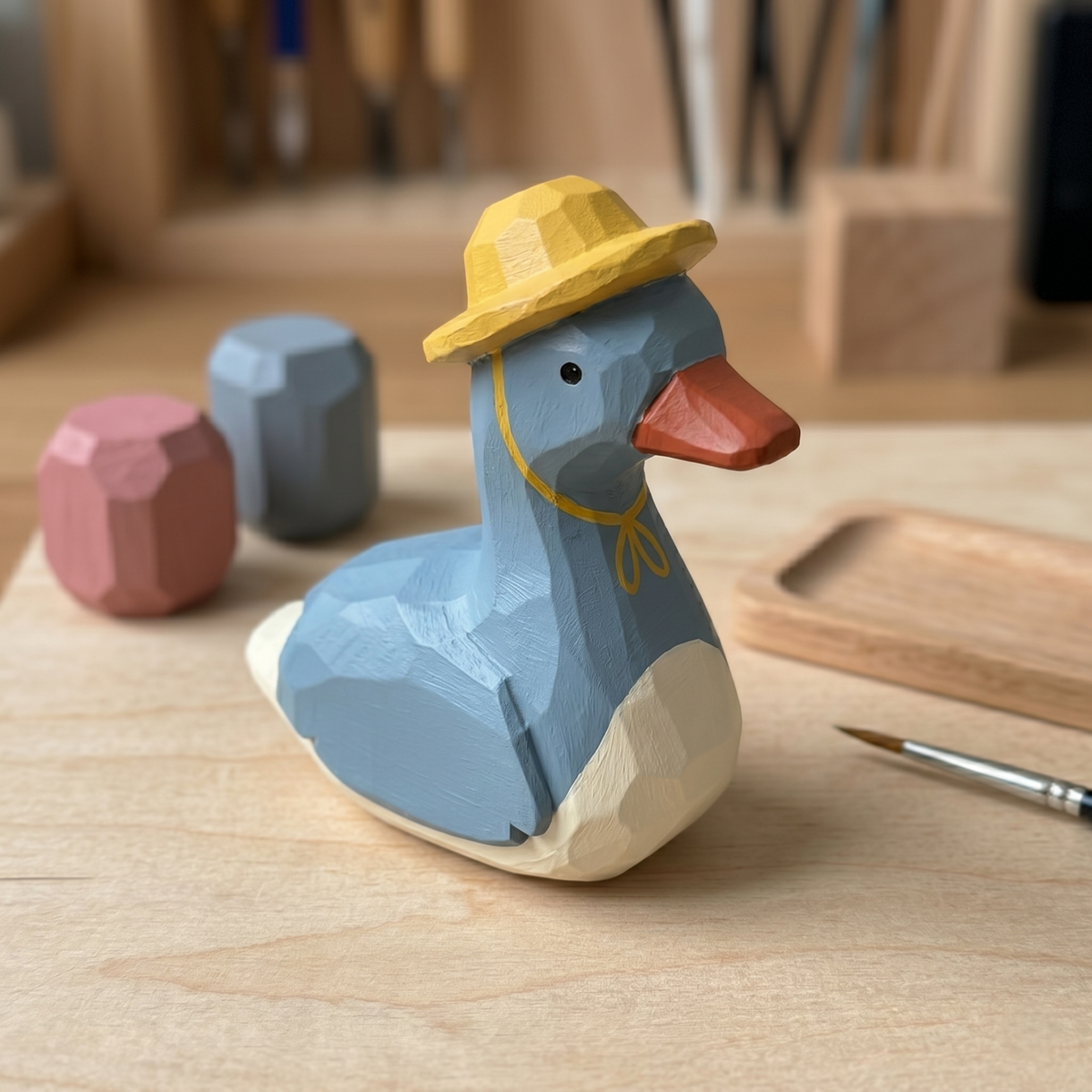 Paint Your Own Duck Statue | DIY Duckling with Hat Figurine Painting Kit