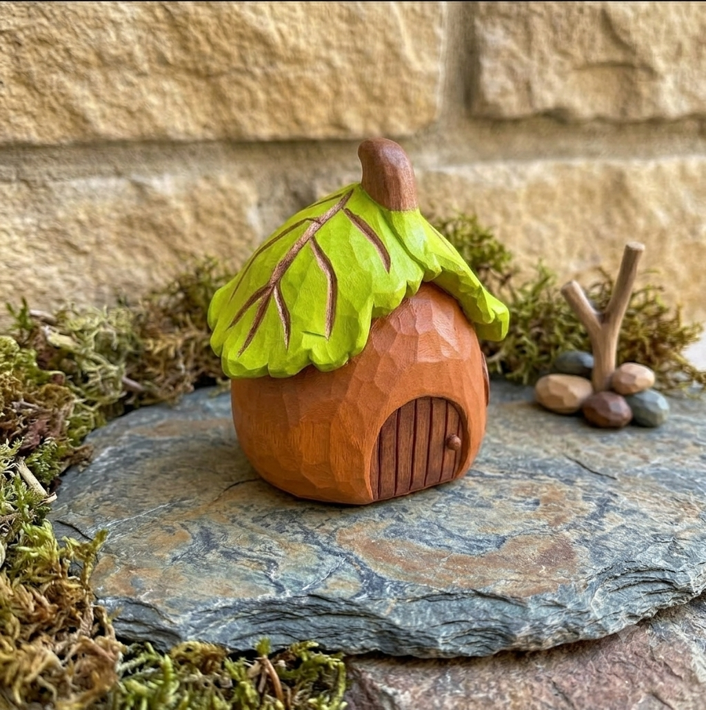 DIY Fairy House Painting Kit | Custom Handpainted Gnome Home Desk Decor