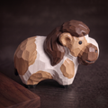 Carved Wood Style Horse Statue | Paint Your Own Pony Figurine - Wood PLA Set