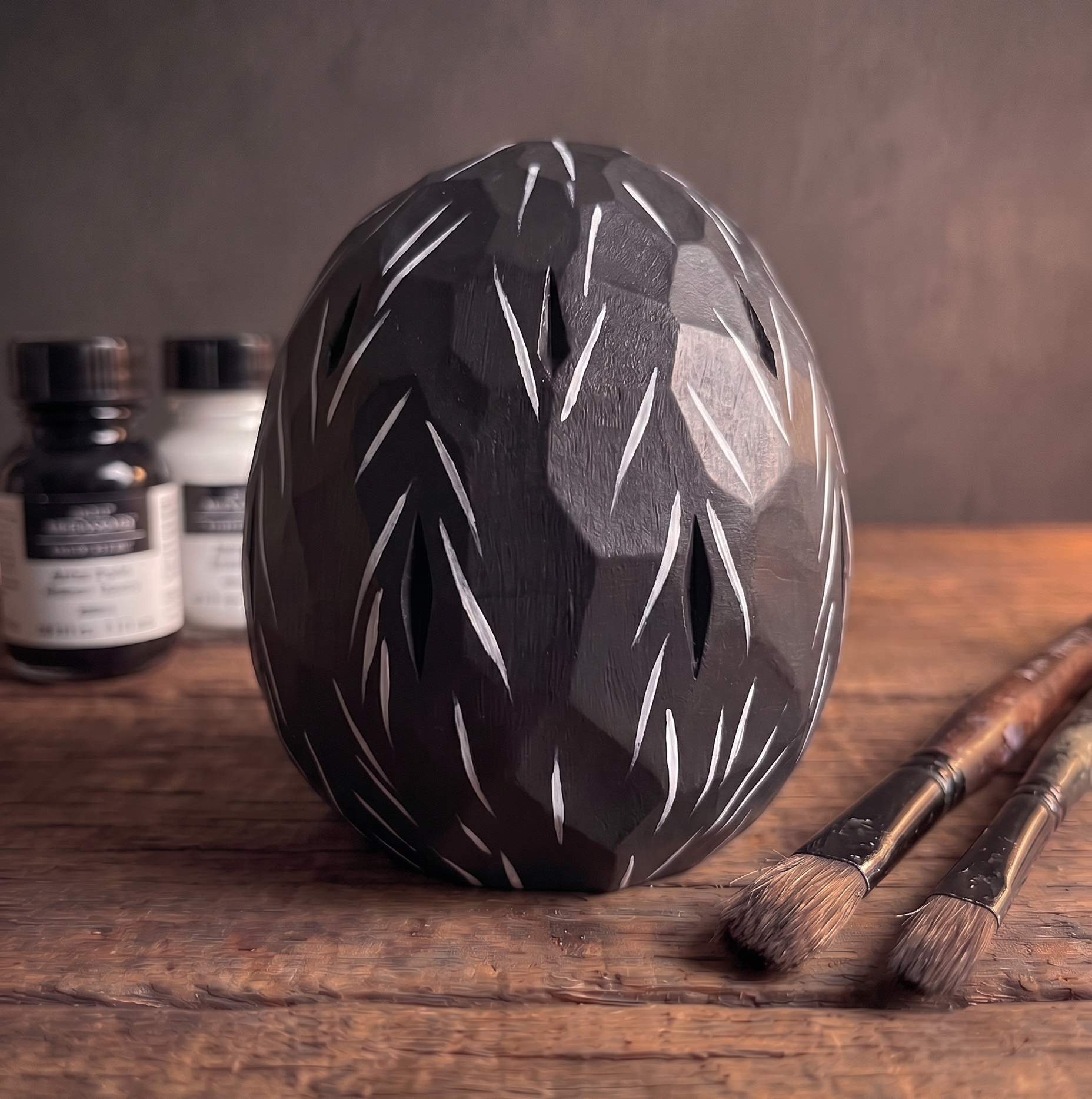DIY Hedgehog Paint Kit | Wood PLA Hedgehog Figurine to Paint | Paint Your Own Animal | Handmade Style Decor