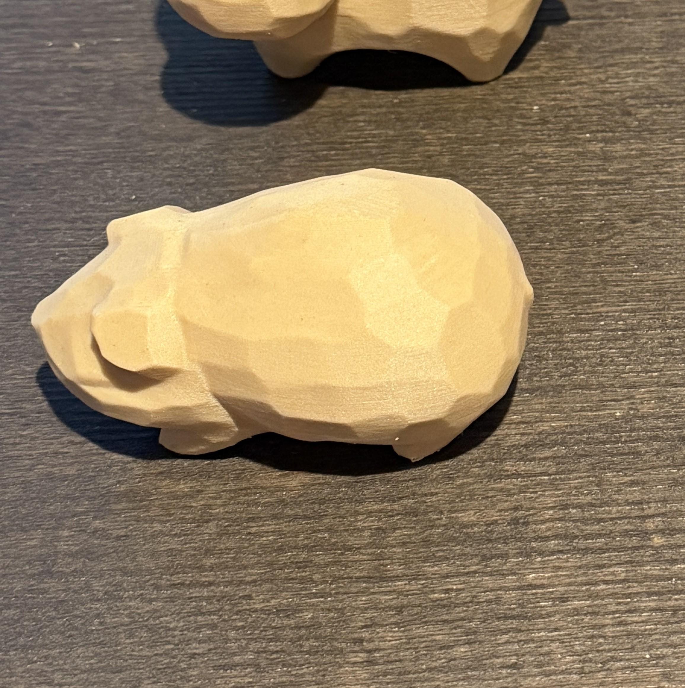 Paint Your Own Hamster Kit, Cute Pocket Pet Craft, DIY Wood PLA Hamster Figurine, Creative Gift for Animal Lovers
