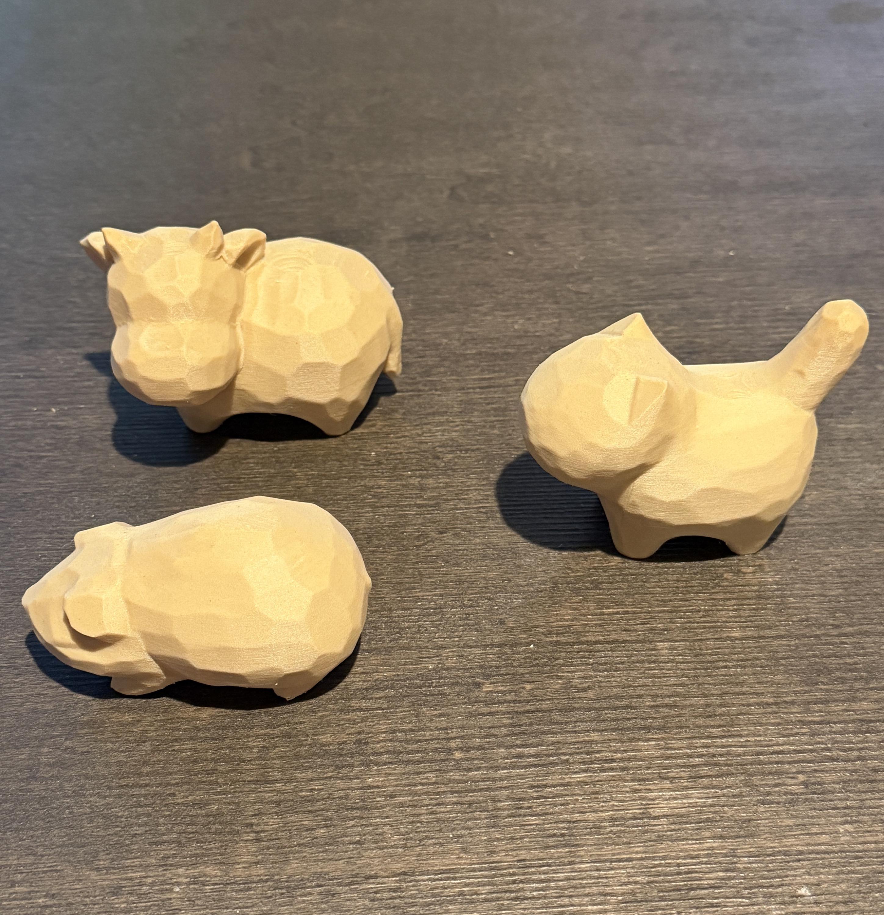 Cute Pig Wood PLA Paint Kit | DIY Pig Figurine to Paint | Farm Animal Craft Kit | Handmade Style Decor