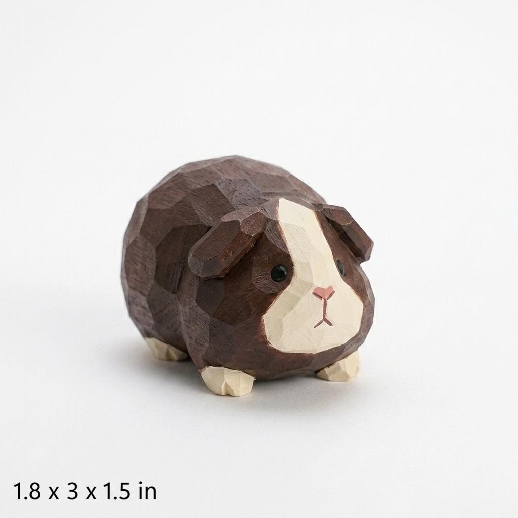 Paint Your Own Hamster Kit, Cute Pocket Pet Craft, DIY Wood PLA Hamster Figurine, Creative Gift for Animal Lovers