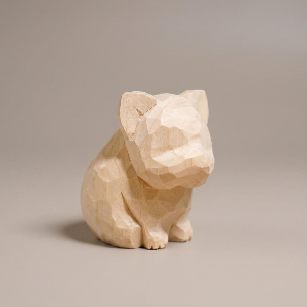 DIY French Bulldog Painting Kit | Wood PLA 3D Printed Frenchie Statue | Paint Your Own Dog Figurine