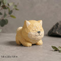 DIY Shiba Painting Kit , Wood PLA 3D Printed Dog Statue , Paint Your Own Shiba Figurine