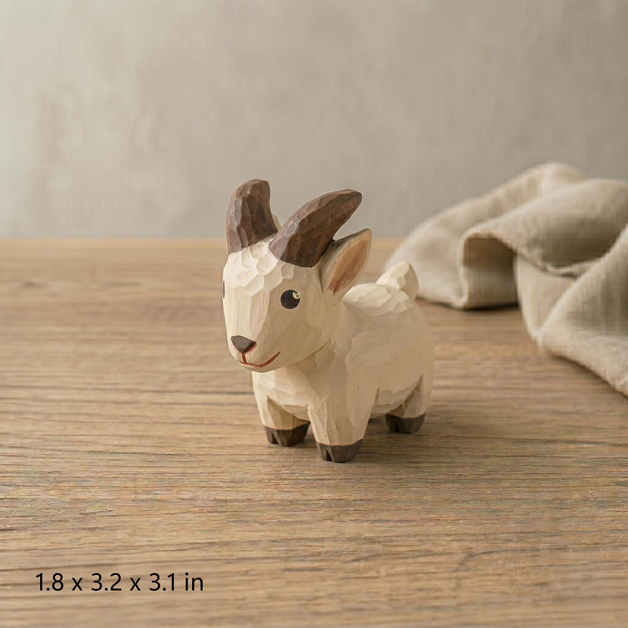 DIY Goat Figurine to Paint | Farm Animal Craft Kit | Handmade Style Decor | Creative Gift for Kids & Adults