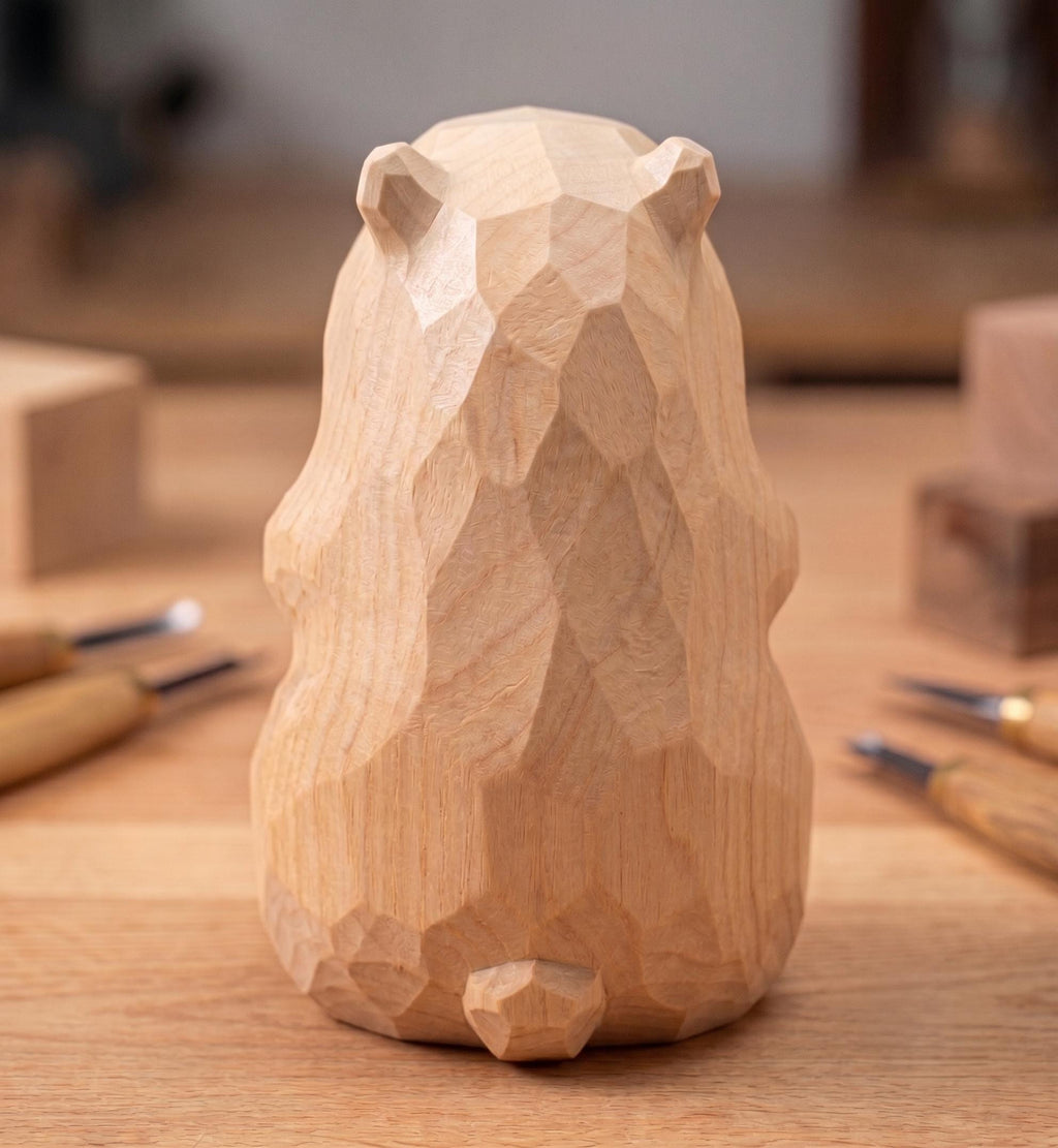 DIY Capybara Painting Kit | Wood PLA 3D Printed Animal Statue | Paint Your Own Capybara Figurine