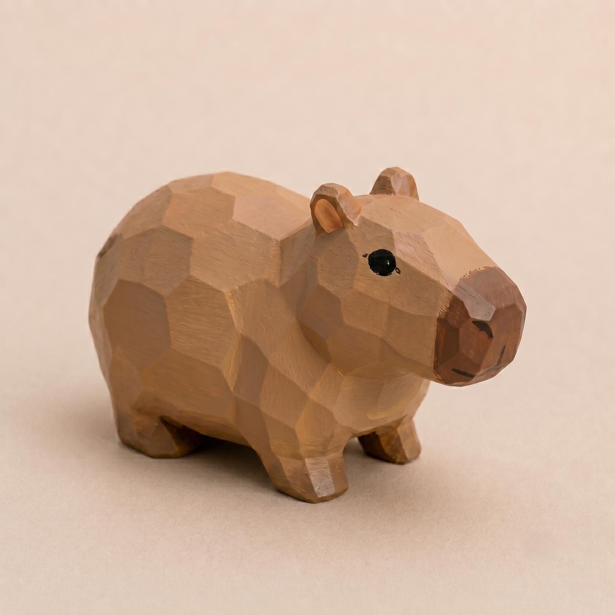 DIY Capybara Painting Kit, Paint Your Own Capybara Kit, Wood PLA Capybara Figurine, Animal Craft Kit