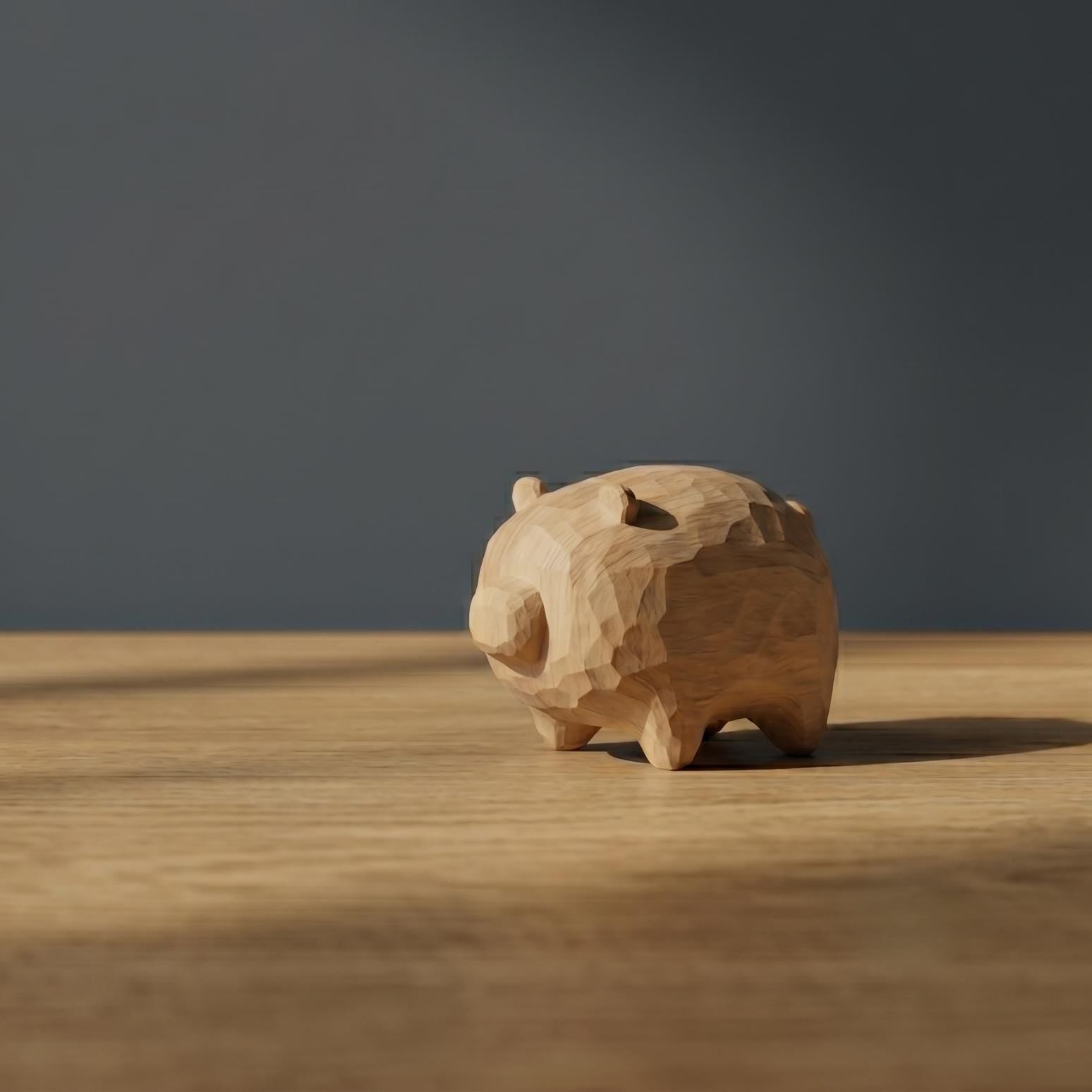 Cute Pig Wood PLA Paint Kit | DIY Pig Figurine to Paint | Farm Animal Craft Kit | Handmade Style Decor
