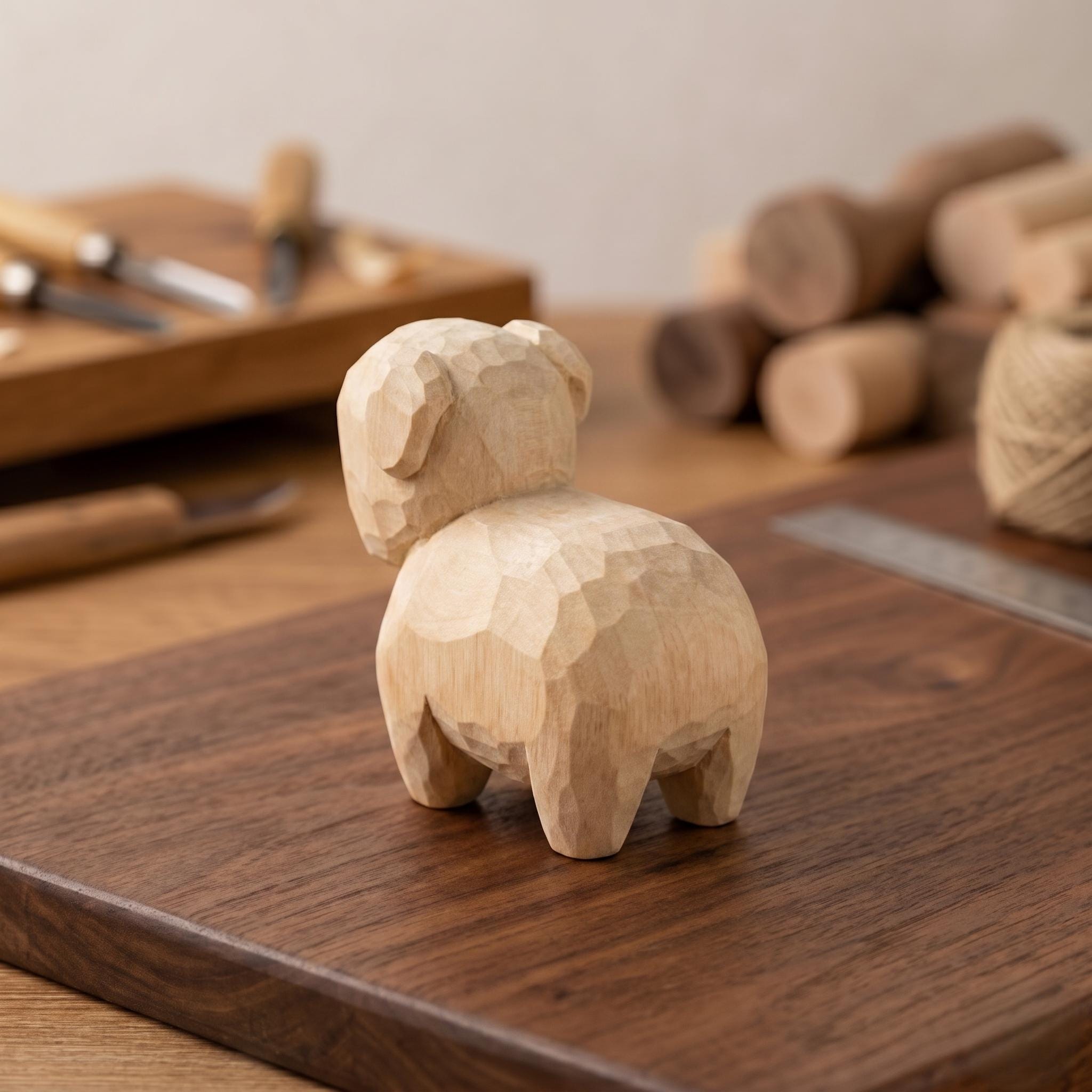 Baby Sheep Wood PLA Paint Kit | DIY Sheep Figurine to Paint | Farm Animal Craft Kit | Handmade Style Decor