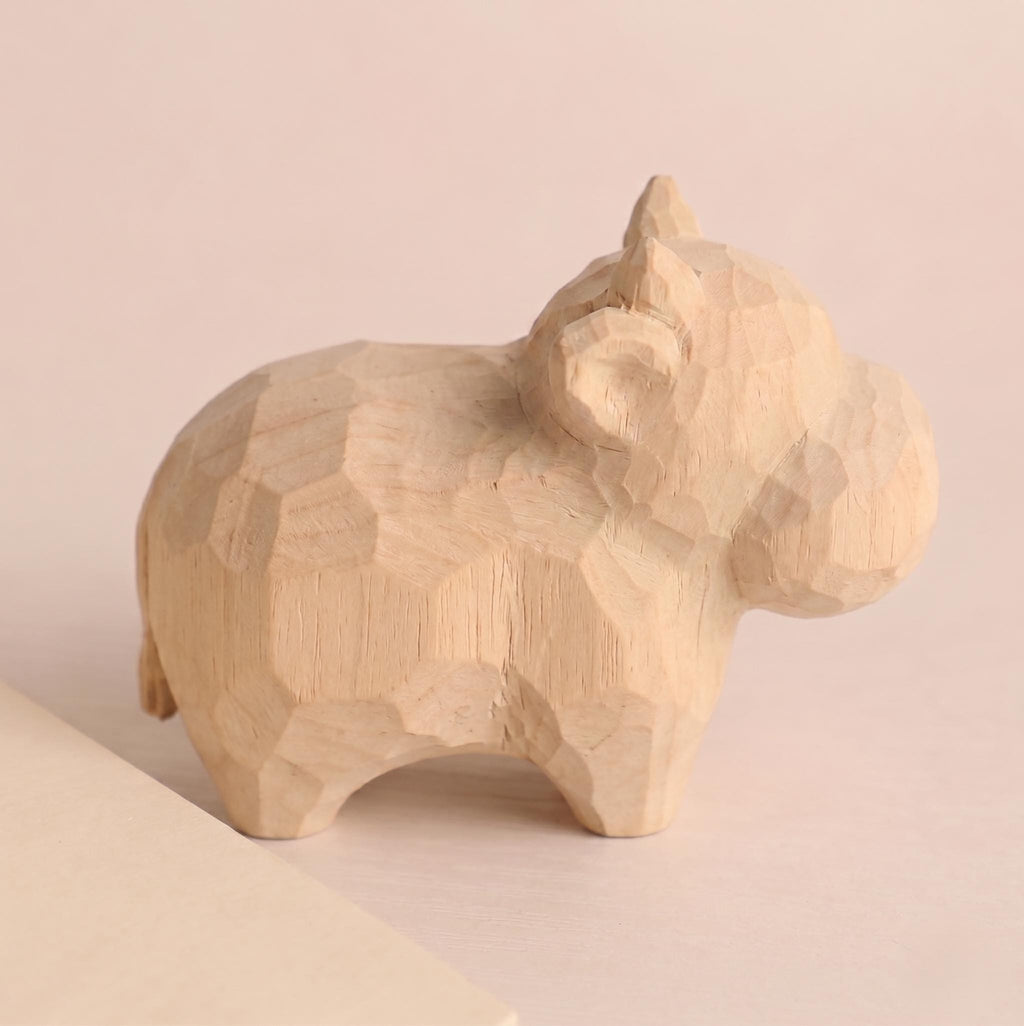 DIY Cow Figurine to Paint | Farm Animal Craft Kit | Handmade Style Decor
