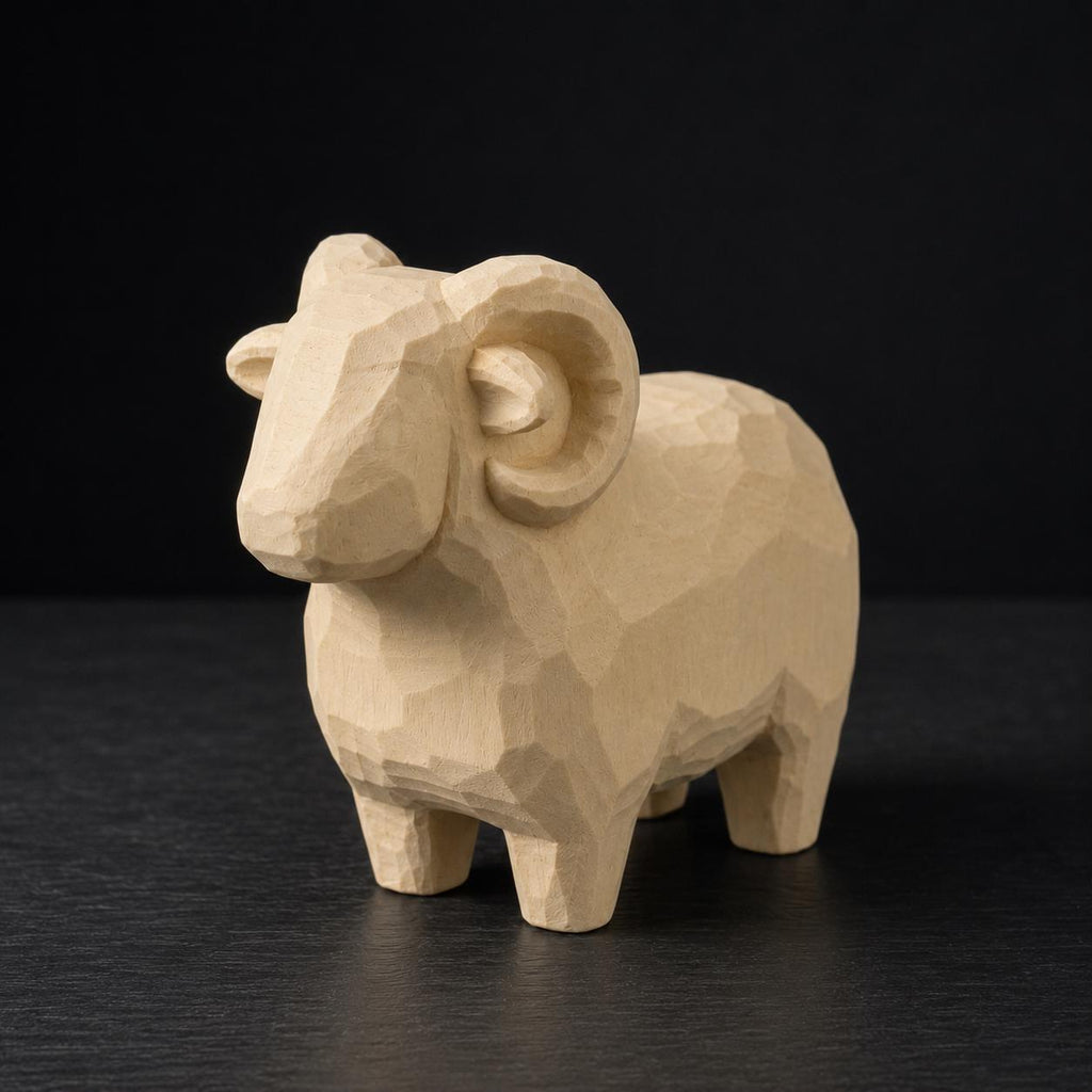 DIY Ram Figurine to Paint | Sheep Craft Kit | Farm Animal Painting Kit