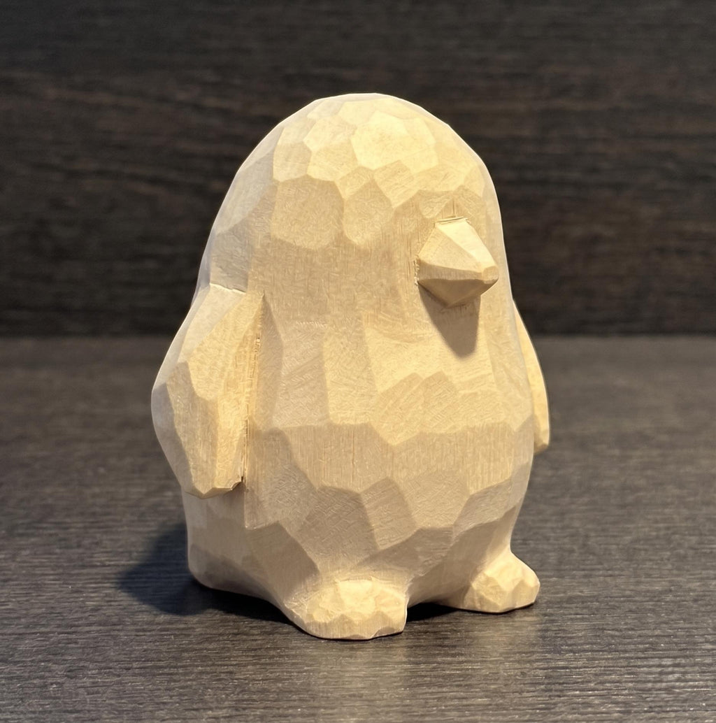Penguin Wood PLA Paint Kit | DIY Penguin Figurine to Paint | Arctic Animal Craft Kit | Handmade Style Decor