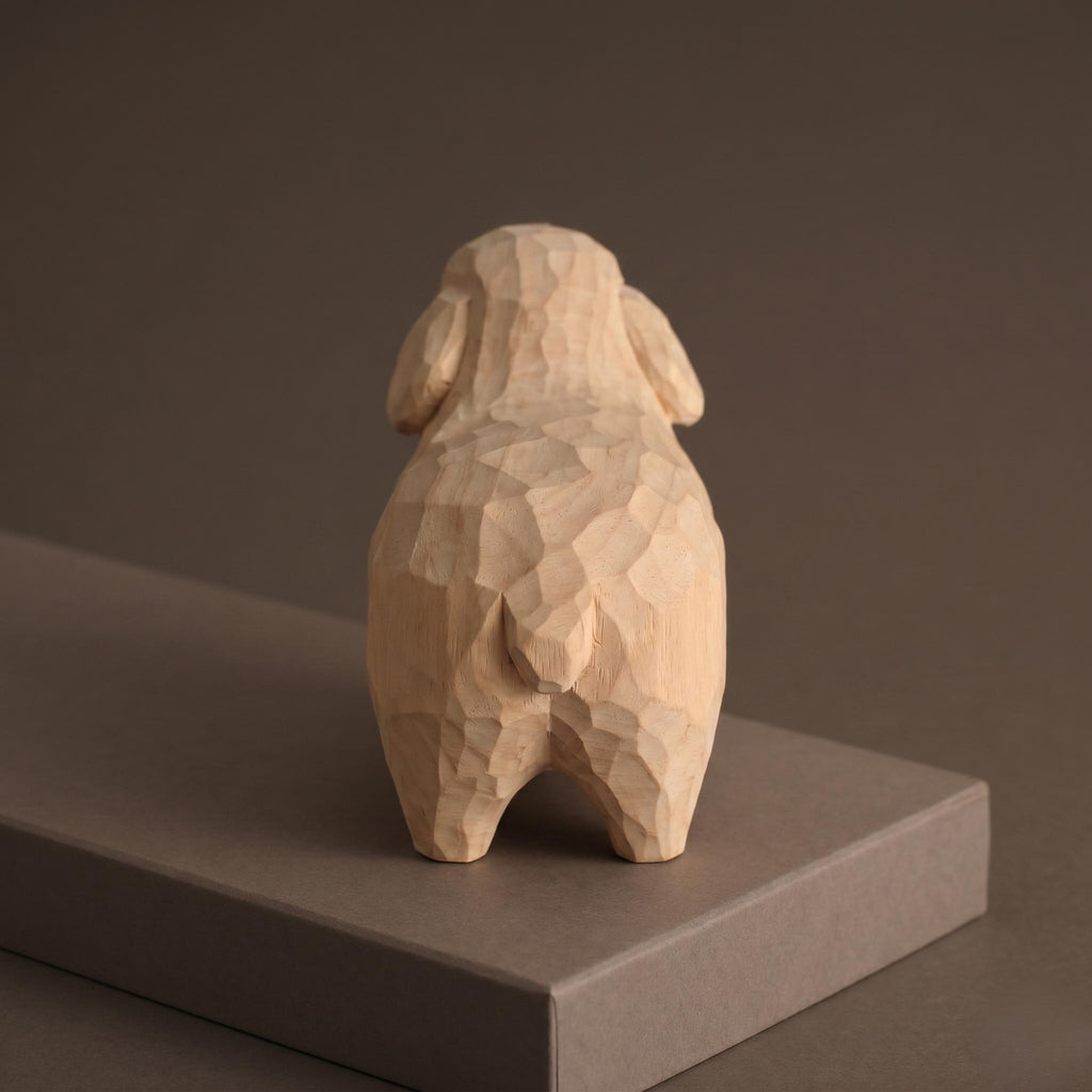Wood PLA Sheep Figurine DIY Paint Kit | Farm Animal Craft Kit | Paint Your Own Animal