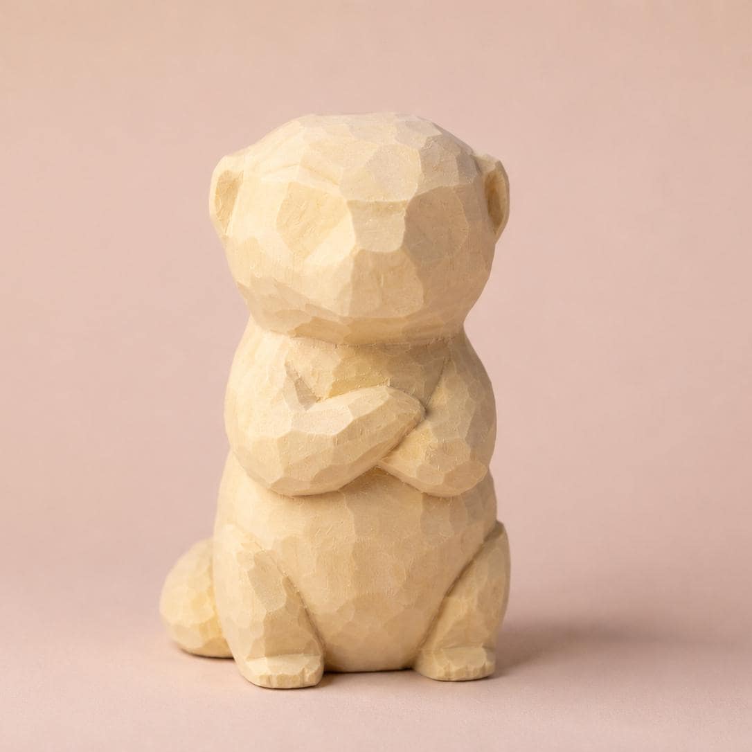 Honey Badger DIY Paint Kit | Wood PLA Figurine To Decor | Wildlife Animal Craft | Paint Your Own Animal