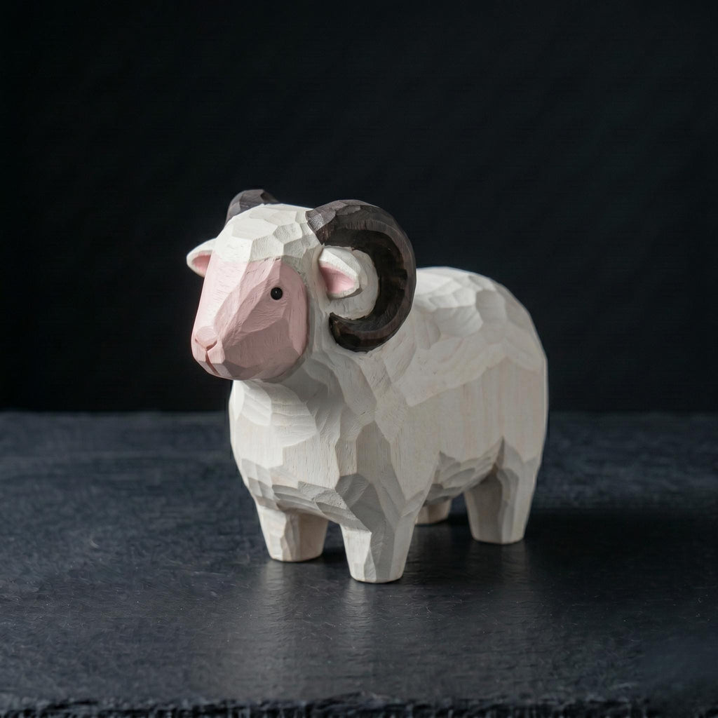 DIY Ram Figurine to Paint | Sheep Craft Kit | Farm Animal Painting Kit