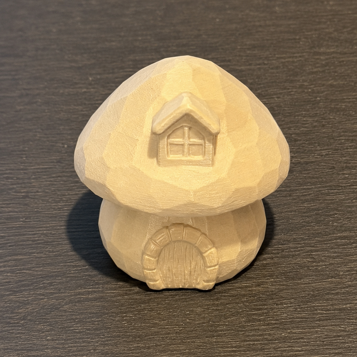 Paint Your Own Mushroom House - Wood PLA Set | Custom Handpainted Gnome Cottage Desk Decor