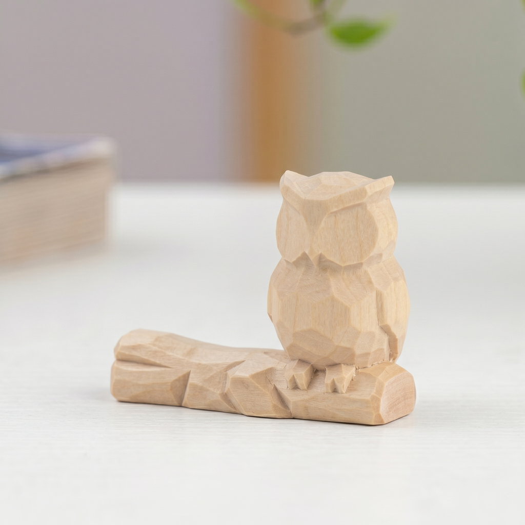 Paint Your Own Owl Figurine | DIY Wood PLA Bird Kit