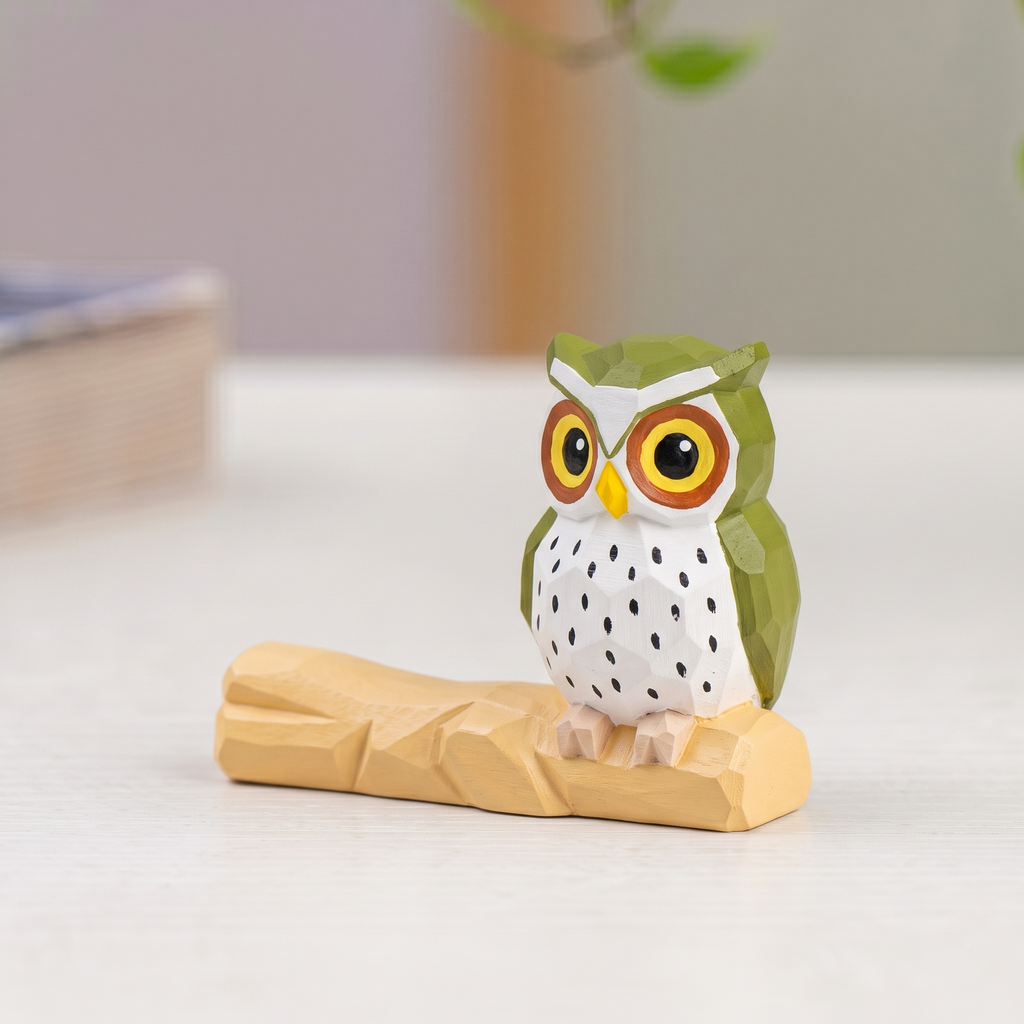 Paint Your Own Owl Figurine | DIY Wood PLA Bird Kit