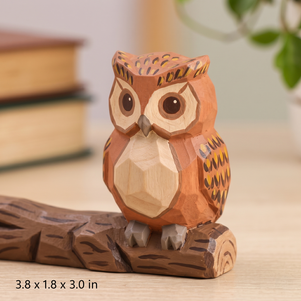 Paint Your Own Owl Figurine | DIY Wood PLA Bird Kit