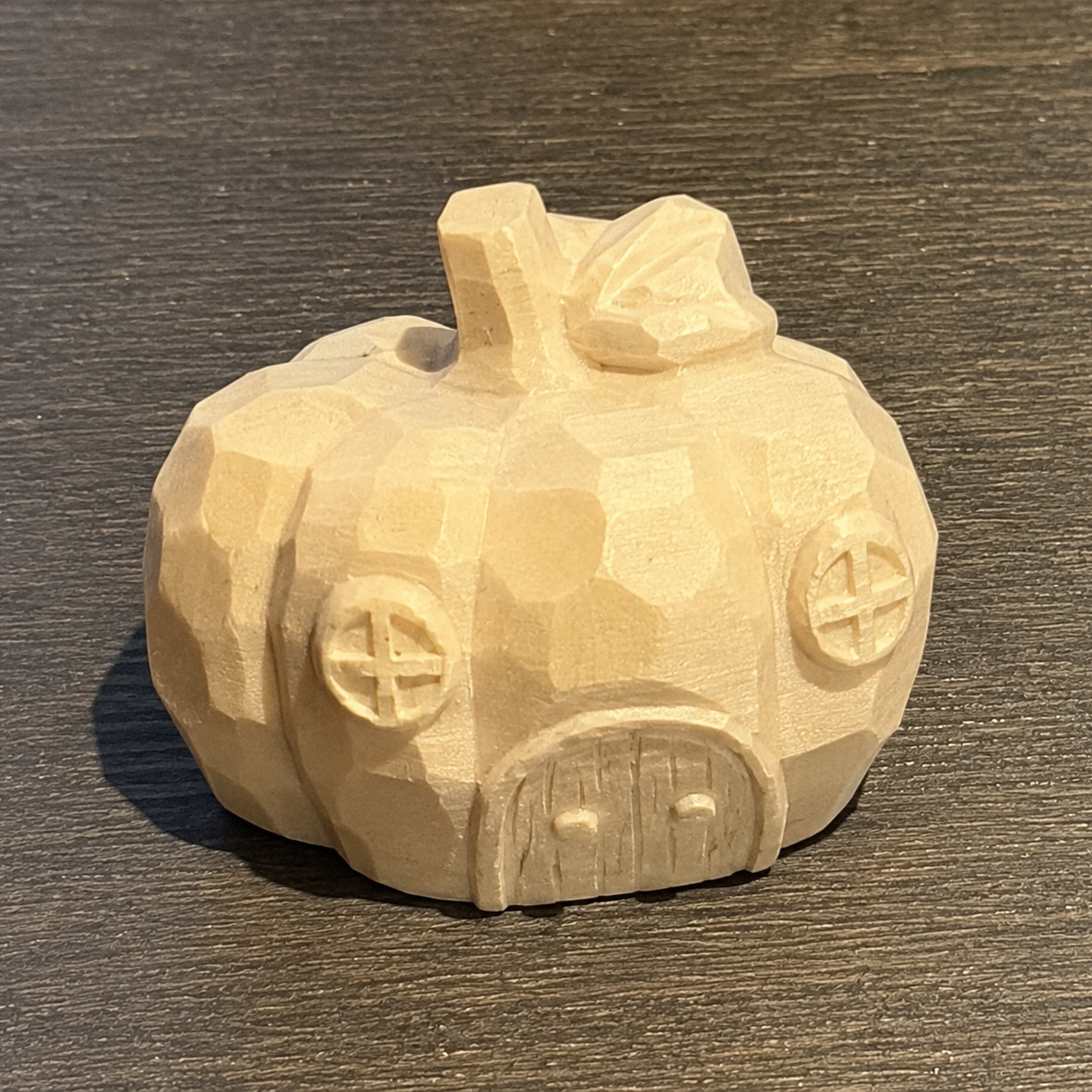 DIY Pumpkin House Halloween Painting Kit | Unpainted Wood PLA Craft Set Desk Decor