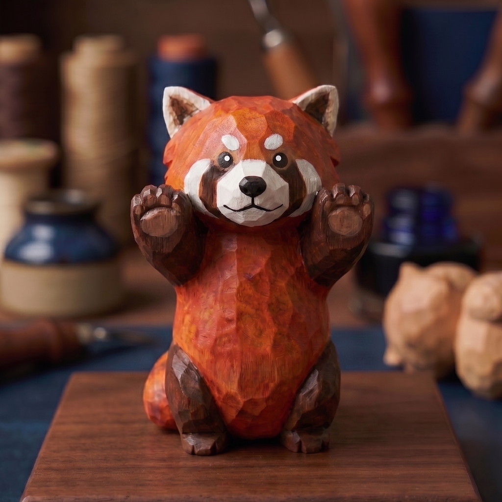 DIY Red Panda Figurine Painting Kit | Unique Red Panda Lover Gift Idea