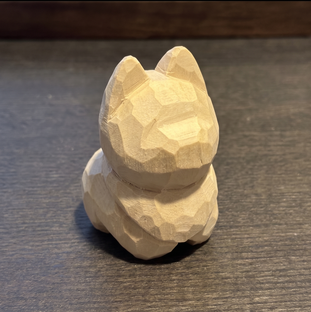 DIY Dog Figurine Painting Kit - Unpainted Wood PLA Craft Set