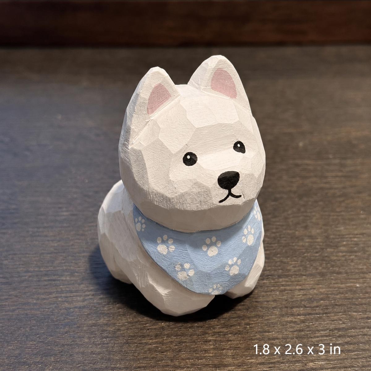 DIY Dog Figurine Painting Kit - Unpainted Wood PLA Craft Set
