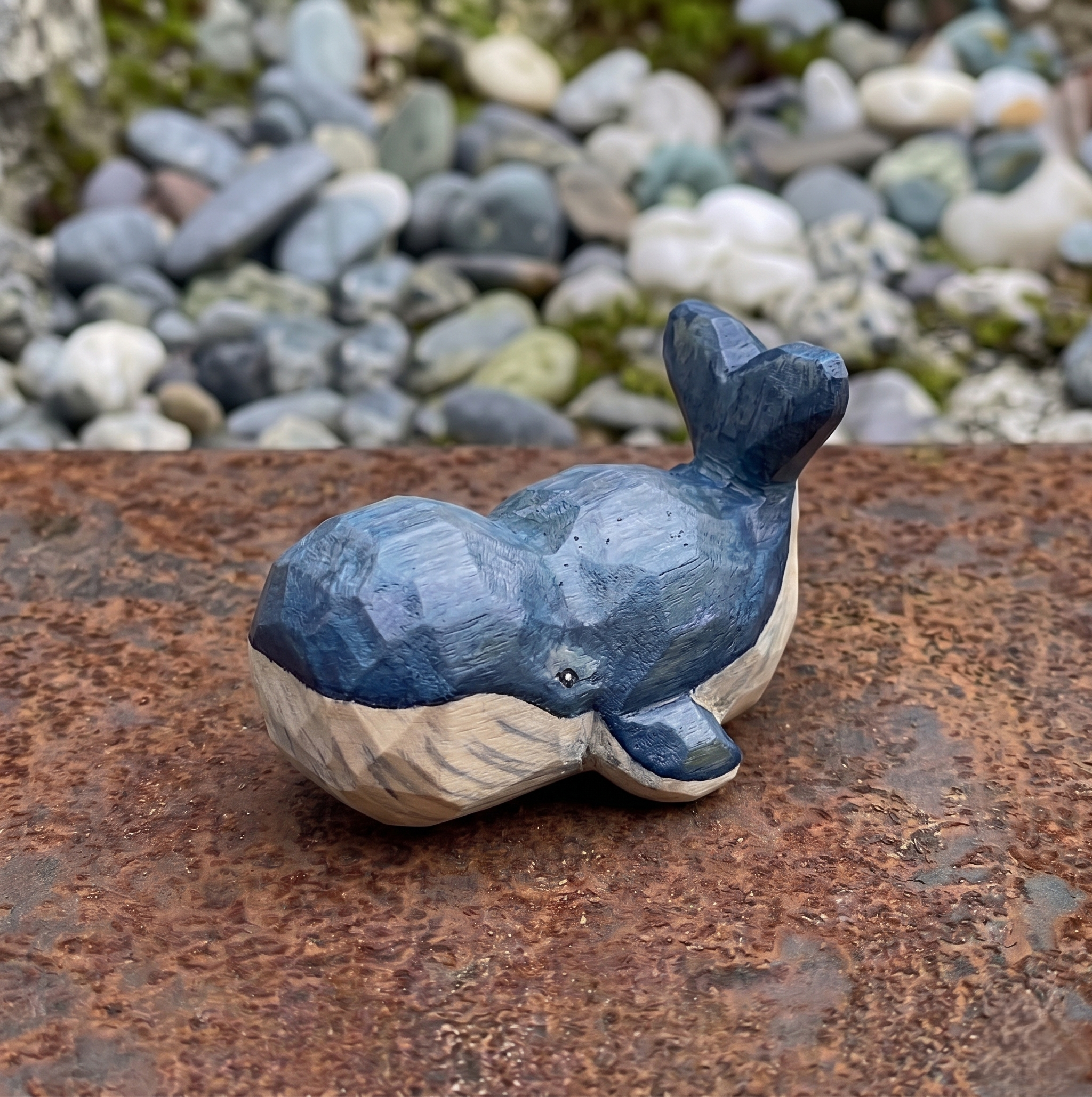Paint Your Own Whale Figurine | DIY Wood PLA Beluga Kit | Ocean Desk Decor