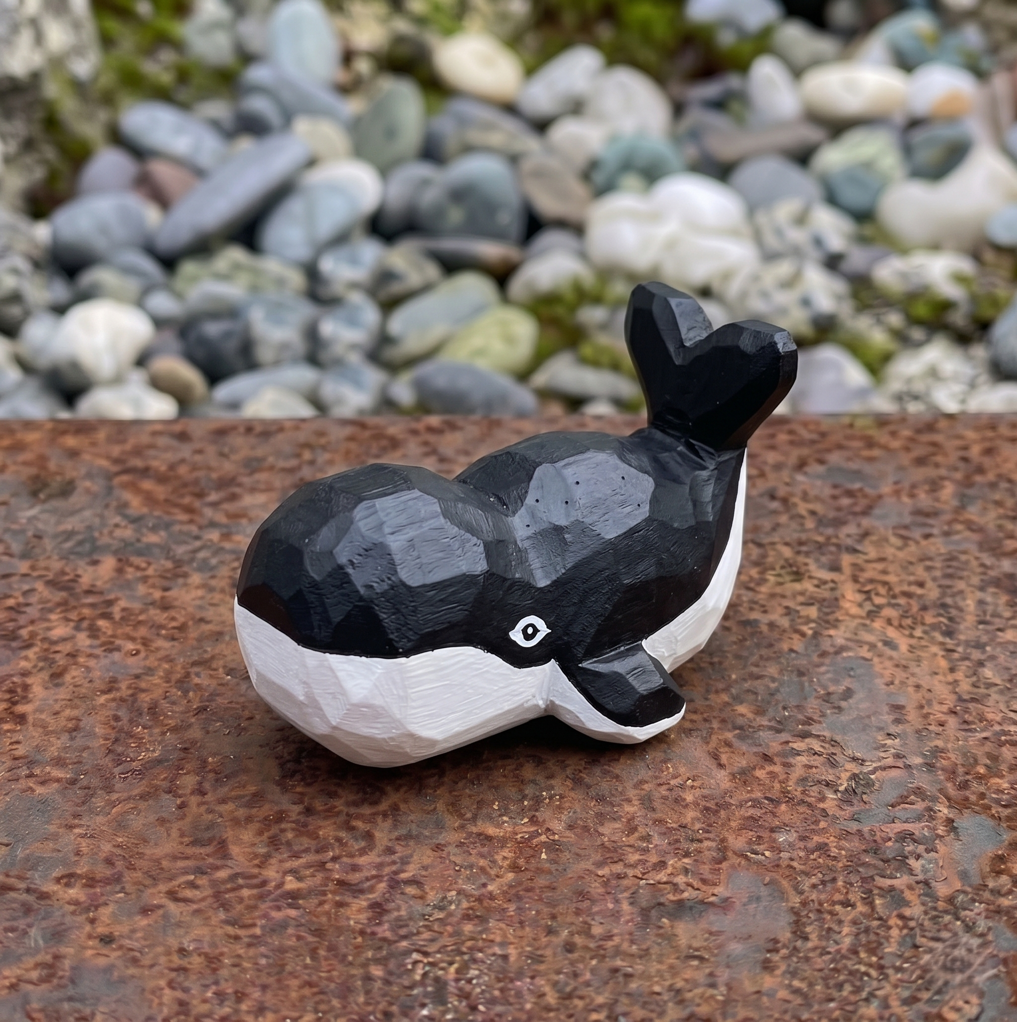 Paint Your Own Whale Figurine | DIY Wood PLA Beluga Kit | Ocean Desk Decor