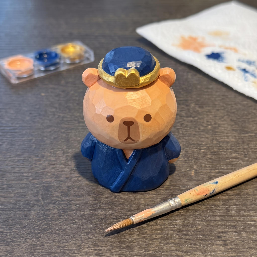 DIY Set of 4 Capybara Painting Kit | Paint Your Own Journey to the West | Cute Desk Decor